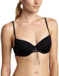 Wacoal Women's Petites Lace Front Contour Pushup, Black, 36AA