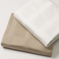 Hotel Collection 700 Thread Count Striped Microcotton King Pillow Sham White