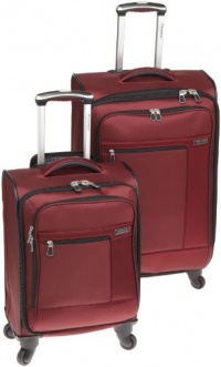 Ricardo Beverly Hills Luggage Sausalito Superlite Freewheelers 24-inch Expandable Upright, Pomegranate, 24 X 16 X 9