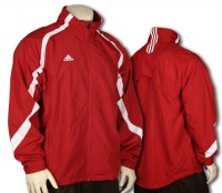 Adidas Team Performance Men's Zipped Windbreaker Jacket, Red