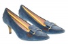 TOD'S Etoile Moc. With Ring AV10 Dark Blue Pumps Size 7/37 R0U201