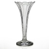 Made entirely from hand, each piece of William Yeoward Crystal draws its inspiration from antique crystal pieces originally made in England during the 18th and early 19th centuries. Small, flat cuts run from the base to the scalloped rim of this delicate vase.