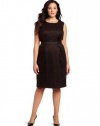 Jones New York Women's Plus-Size Lace Sheath Dress