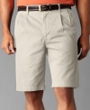 Classic pleats add an element of refinement to a pair of casual shorts from Dockers.