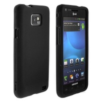 GTMax Black Rubber Hard Snap On Protector Cover Case for Samsung Galaxy S2 SII / S 2 i9100