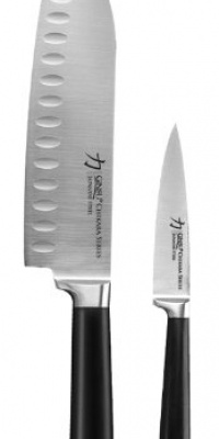 Ginsu Chikara Series 2-Piece Knife Set, 5-Inch Santoku and Paring