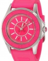 Juicy Couture Women's 1900872 Rich Girl Neon Pink Jelly Strap Watch