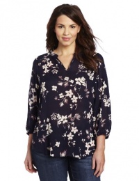 Lucky Brand Women's Plus-Size Sara Cherry Blossom Top