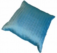 Martha Stewart Pleated Solid Turquoise 20 Decorative Pillow