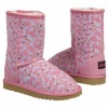 Ukala Fleur Low Kids Toddler Girls Size 10 Pink Regular Suede Winter Boots