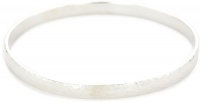 GURHAN Midnight White Sterling Silver Hammered Bangle Bracelet