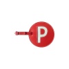 pb travel Leather Initial 'P' Luggage Tag