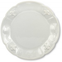 Portmeirion Fleur De Lys Grey Dinner Plate, Set of 4