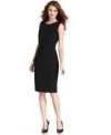 Look sharp in Jones New York's slim petite sheath dress - paired with pumps it goes from the desk to dinner with style!