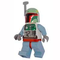 LEGO Kids' 9003530 Star Wars Bobba Fett Minifigure Clock