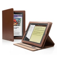 Cygnett Leather Folio with Multi-View Stand for iPad 2-CY0300CIWIN