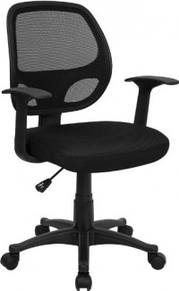 Flash Furniture Mid-Back Black Mesh Computer Chair