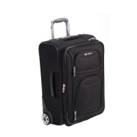 Delsey Luggage Helium Fusion 3.0 Expandable Suitcase, Black, 21x8.25x13.5