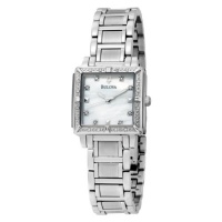 Bulova Women's 96R107 Diamond Accented Mother of Pearl Dial Watch