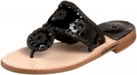 Jack Rogers Key West Thong Sandal (Toddler/Little Kid/Big Kid),Black Patent,9 M US Toddler