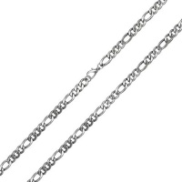 Fathers Day Gifts Bling Jewelry Men Stainless Steel Figaro Chain 4mm Necklace 24in