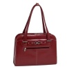 McKleinUSA OAK GROVE 96636 Red Leather Fly-Through Checkpoint-Friendly Ladies' Briefcase