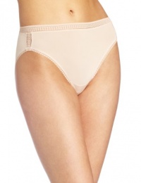 On Gossamer Women's Micro Glamour Hi Cut Underwear, Champagne, Small