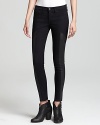 Faux leather panels lend biker chic to these live-in leggings from rag & bone/JEAN.