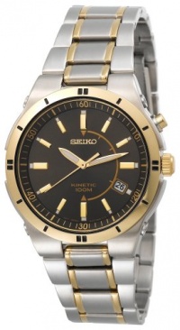 Seiko Men's SKA348 Kinetic Two-Tone Watch