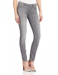 7 For All Mankind Women's The Cigarette Slim Fit Jean, Silver Grey, 24