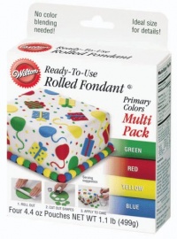 Wilton Primary Colors Fondant,  Multi Pack