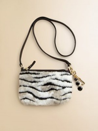 She'll love to store all her trinkets and treasures in this oh-so-chic mini bag crafted from lush faux fur.Single shoulder strapTop-zip closureSignature keychainModacrylic/acrylic/polyester6H X 11W X 5½DImported