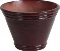 Dynamic Design GMT0612RD Monterrey 6-Inch Ceramix Planter, Soft Modern Style, New Red