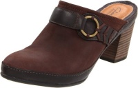 Clarks Women's Gallery Quill Clog,Dark Brown Nubuck,9 M US