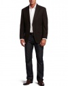 Haggar Men's Tonal Herringbone Stripe Classic Fit Coat