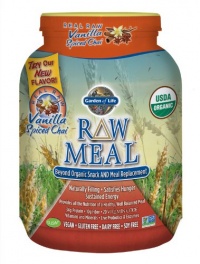 Garden of Life Raw Organic Meal Nutritional Supplement, Vanilla Spiced Chai, 1115 Gram