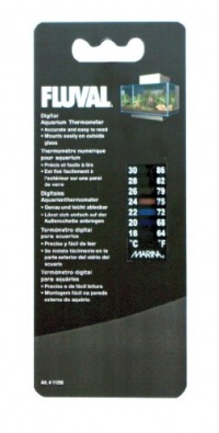 Fluval EDGE Digital Aquarium Thermometer - 64 to 86 degrees Fahrenheit