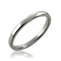 Bling Jewelry High Polish Domed 2mm Unisex Tungsten Wedding Band Ring