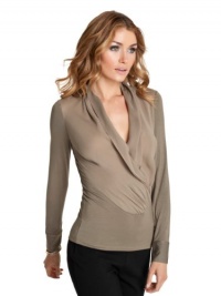 GUESS by Marciano Daria Blouse, SANDALWOOD (MEDIUM)