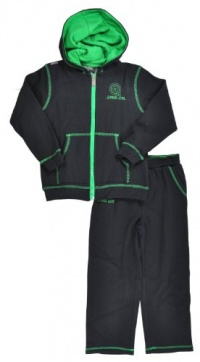 Akademiks Toddler Boys Black & Green 2Pc Sweat Suit Set (4)