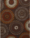 Area Rug 3x5 Rectangle Contemporary Chocolate Color - Surya Bombay Rug from RugPal