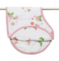 Aden by aden + anais 100% Cotton Muslin Burpy Bib, Butterfly Patch