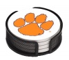 Absorbent Coaster Gift Set Clemson University - Coordinating Holder Included