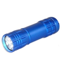 Neiko Super-Bright 9 LED Heavy-Duty Compact Aluminum Flashlight - Cool Blue Color