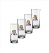 NCAA Louisiana State Fightin Tigers Set of 4 Highball Glasses, 16-Ounce