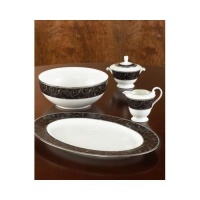 Mikasa Elegant Scroll Black 5 Piece Serving Set AK/ 050004