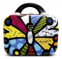 Heys USA Luggage Britto Butterfly Hard Side Beauty Case, Multi-Colored, One Size