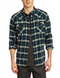 Lucky Brand Mens Men's Stringer Plaid Western Shirt