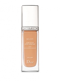 New Diorskin Nude boasts 100% natural active ingredients and an extended shade range to recreate the look of naturally, flawless, bare skin in every light. Its new formula improves the natural radiance and beauty of the skin day after day. Available in 16 shades. Made in France. 