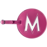 pb travel Leather Initial 'M' Luggage Tag